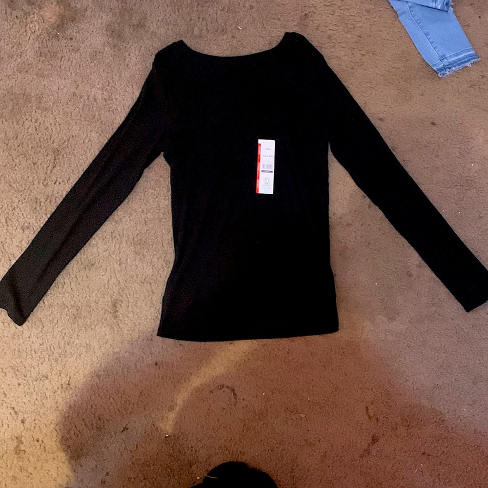 Fitted black Time and Tru Tee